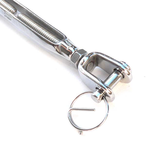 Cast Turnbuckle, Open, Jaw & Jaw, Standard Thread, 316 Stainless Steel